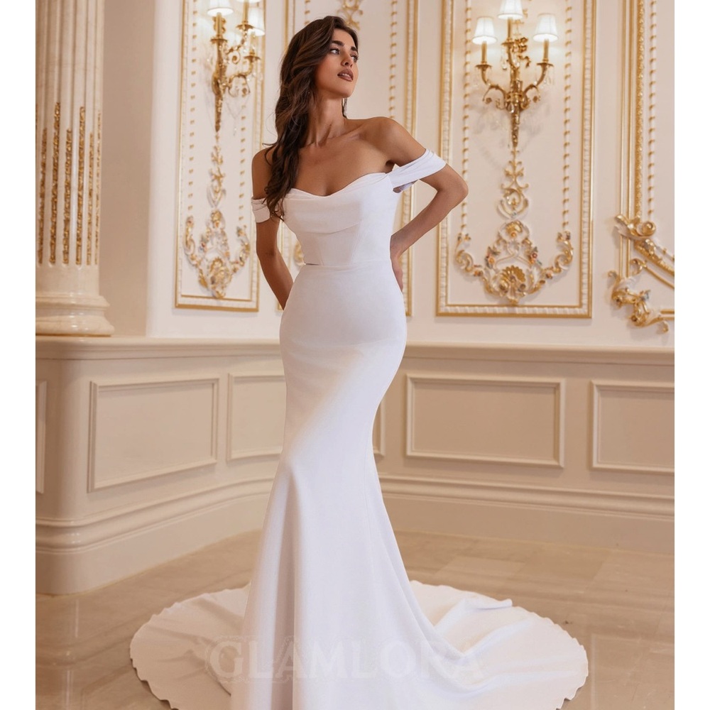 Elegant White Off-Shoulder Dress